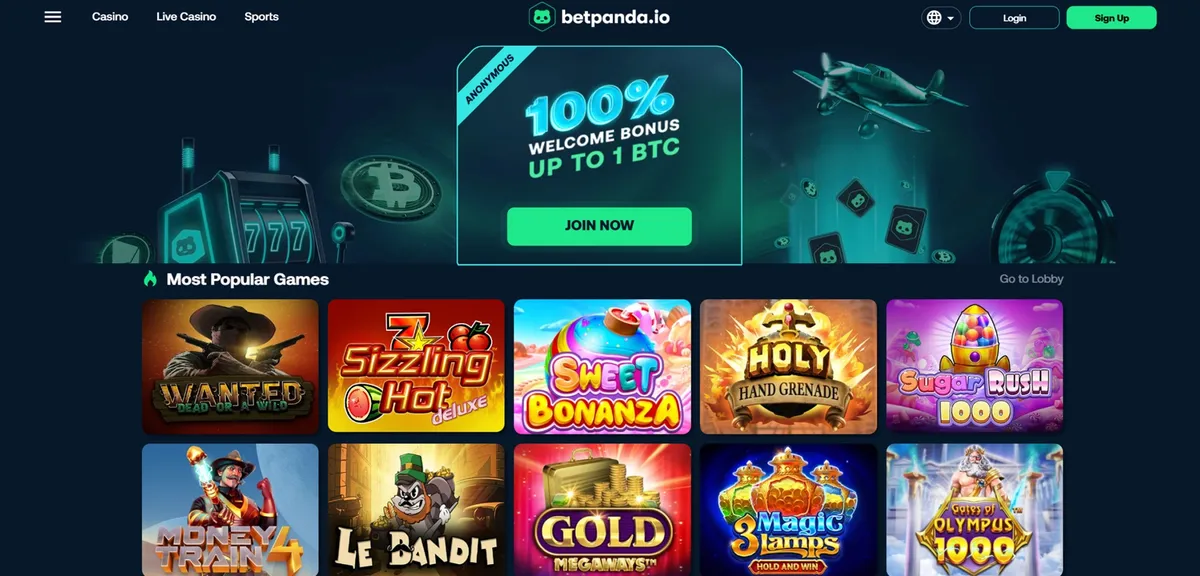 betpanda casino screen