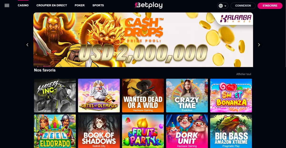 betplay casino screen fr