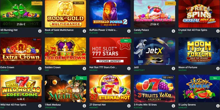 betroom24 casino games
