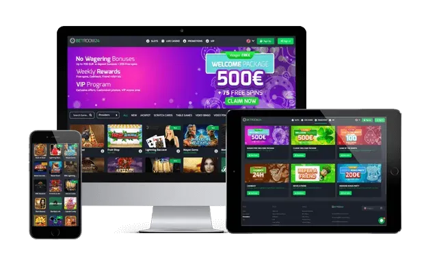 betroom24 casino website screens