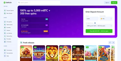 bets casino website screen