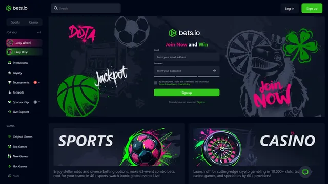 bets.io v2 casino registration