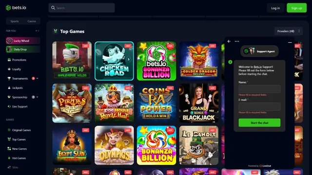 bets.io v2 casino support