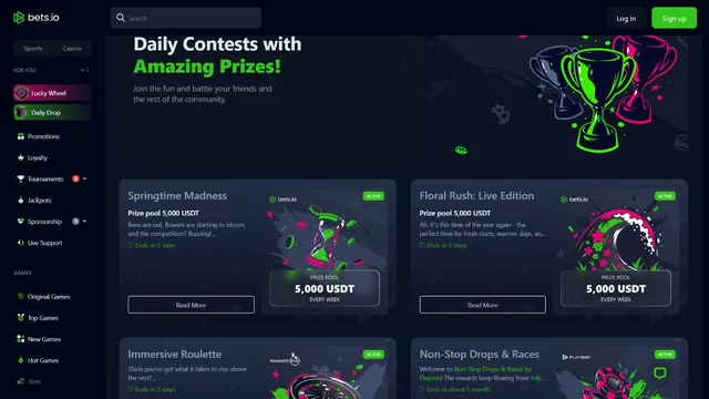 bets.io v2 casino tournaments
