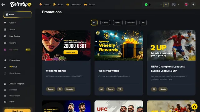 betswap v2 casino promotions