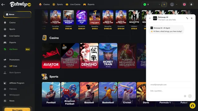 betswap v2 casino support