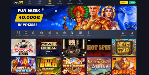 bettilt casino website screen
