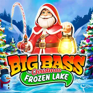 big bass christmas frozen lake slot icon