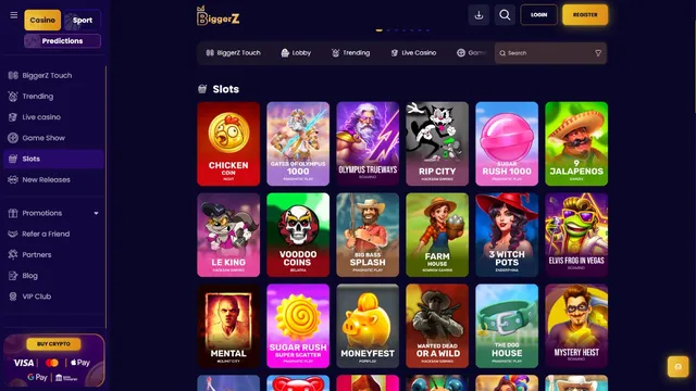 biggerz casino games