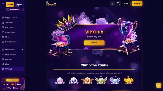 biggerz casino vip club
