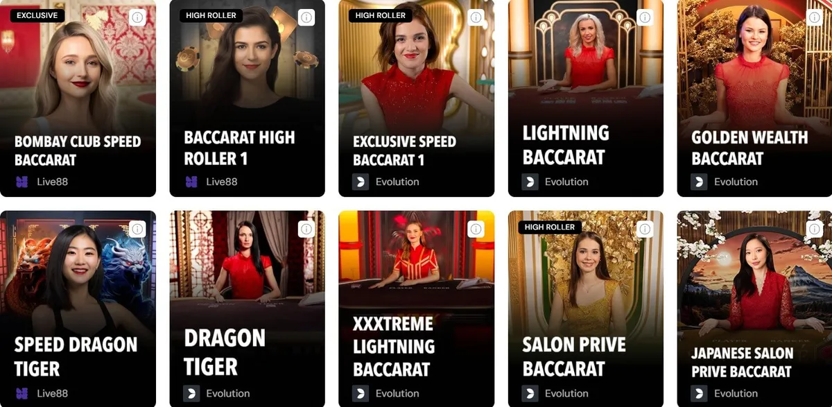 bitcasino casino baccarat game