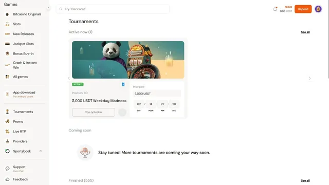bitcasino tournaments