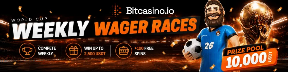 bitcasino.io world cup weekly wager race