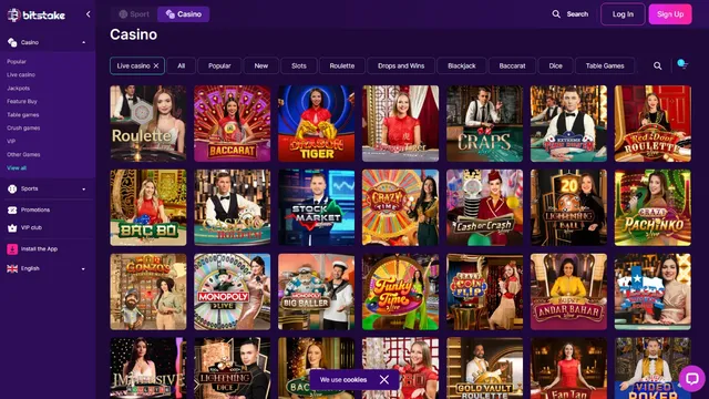 bitstake casino live games