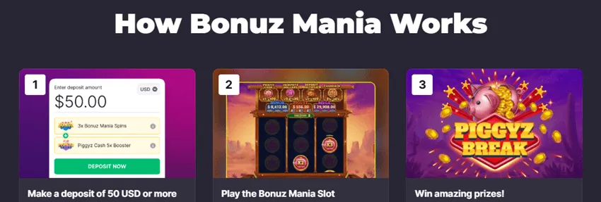 bitstarz bonuz mania steps