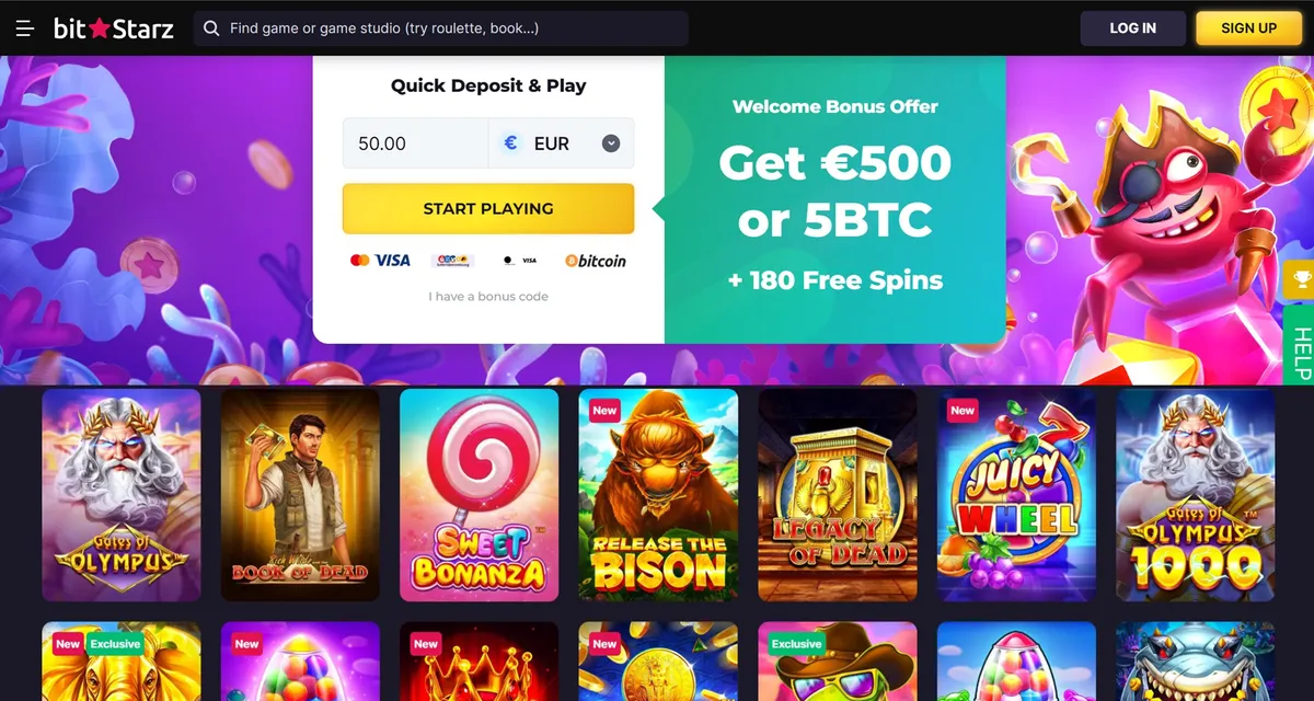 bitstarz casino full screen