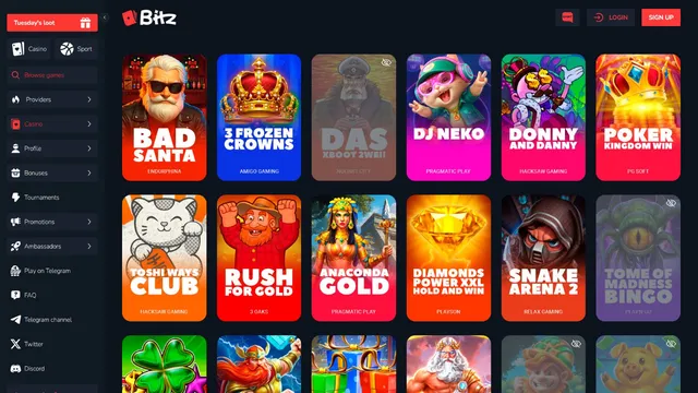bitz casino games