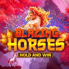 blazing horses hold and win slot icon
