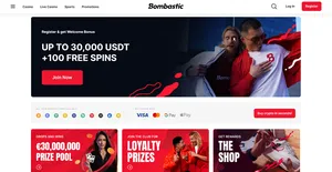 bombastic casino web screen