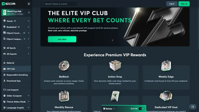 bz sports vip club