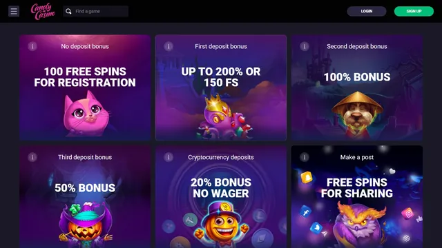 candy casino promotions