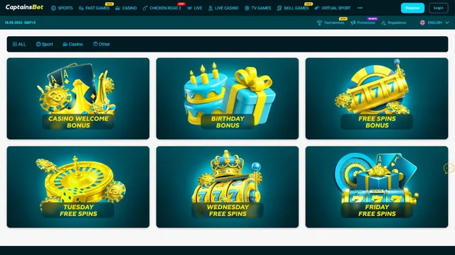 captainsbet casino promotions