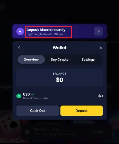 cashy casino deposit 1 icon