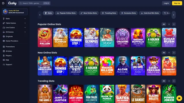 cashy casino games