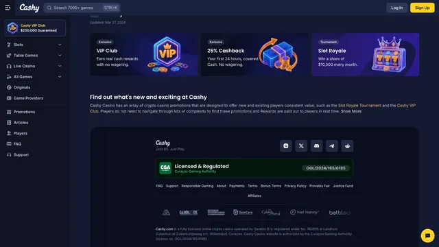 cashy casino promotions