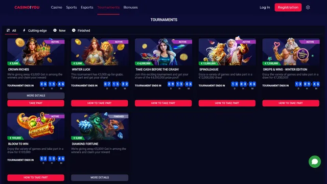casinoandyou tournaments