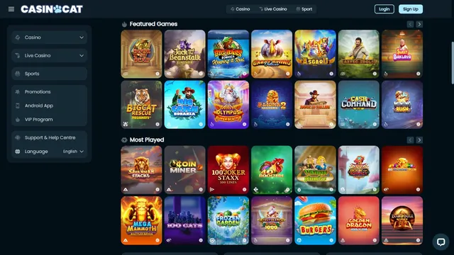 casinocat casino games