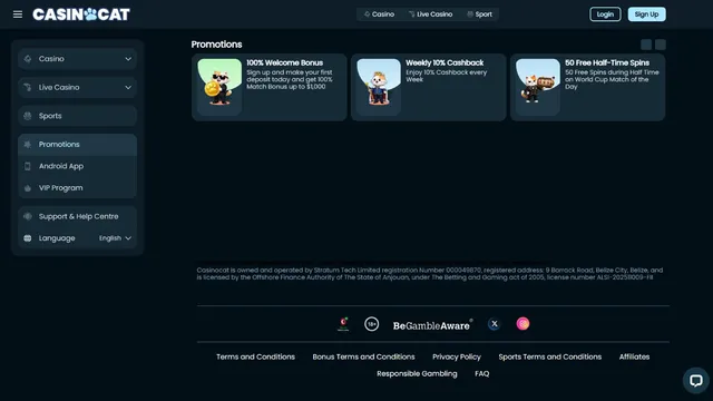 casinocat casino promotions