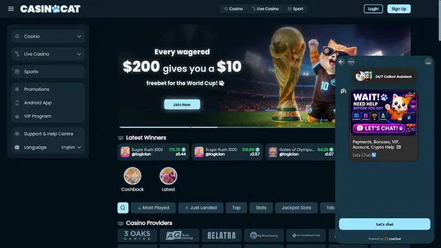 casinocat casino support