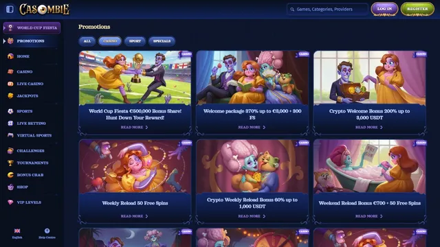casombie casino promotions