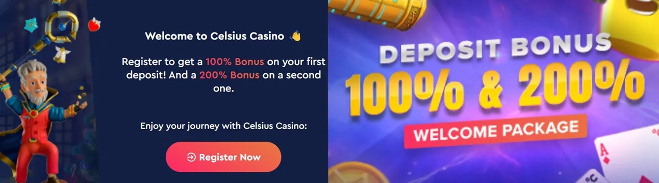 celsius casino welcom bonus