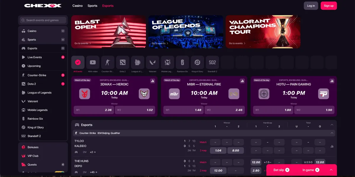 chexx casino esports icon