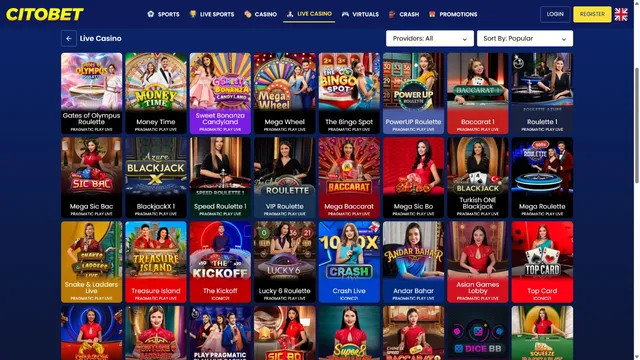 citobet casino live games