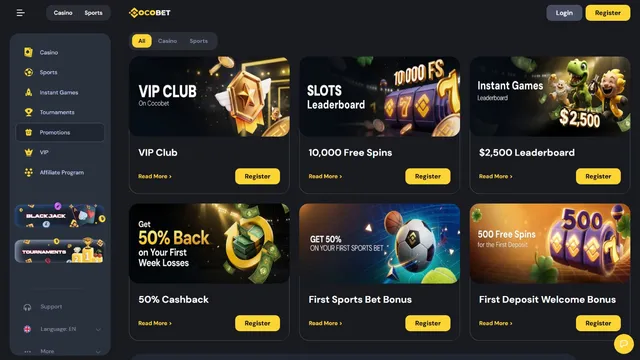 cocobet casino promotions