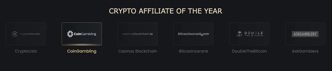 coingambling crypto affiliate igaming affpapa awards 2026 icon