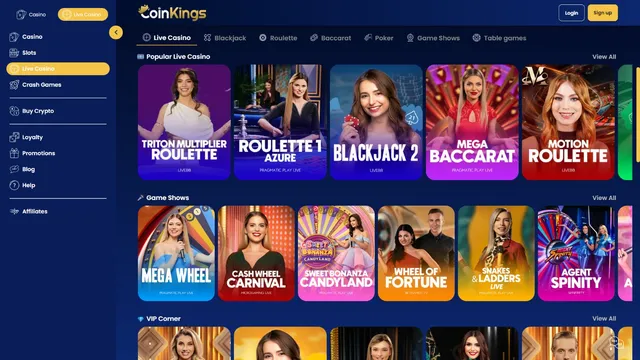 coinkings v casino live games