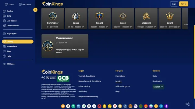 coinkings v casino loyalty program