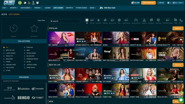 coldbet casino live games