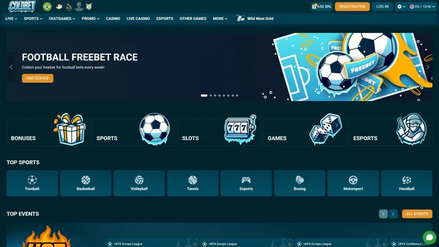 coldbet casino website screen