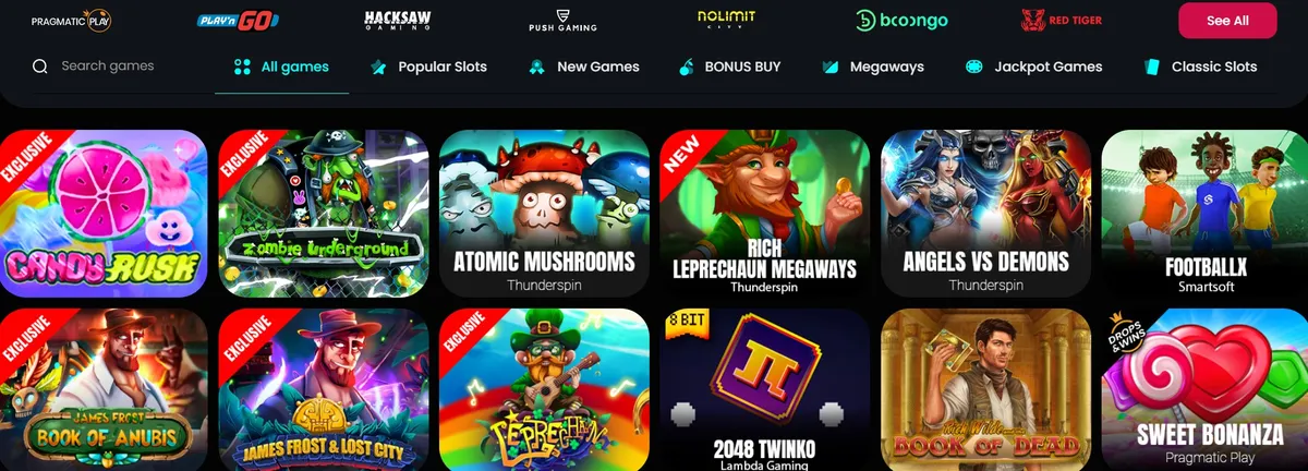 cosmobet casino games