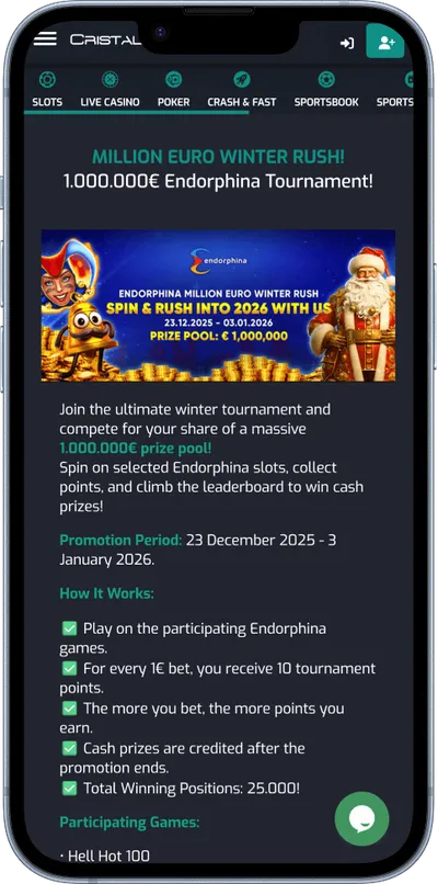 cristalpoker casino phone promo