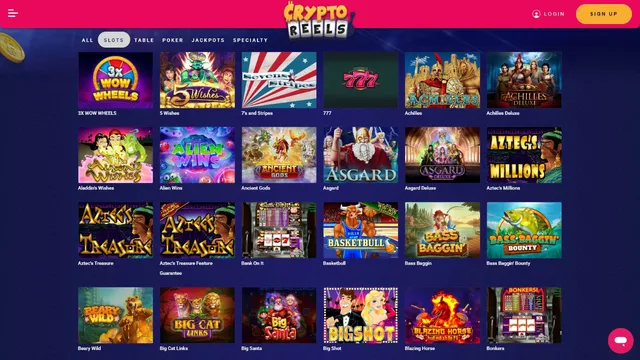 cryptoreels casino games