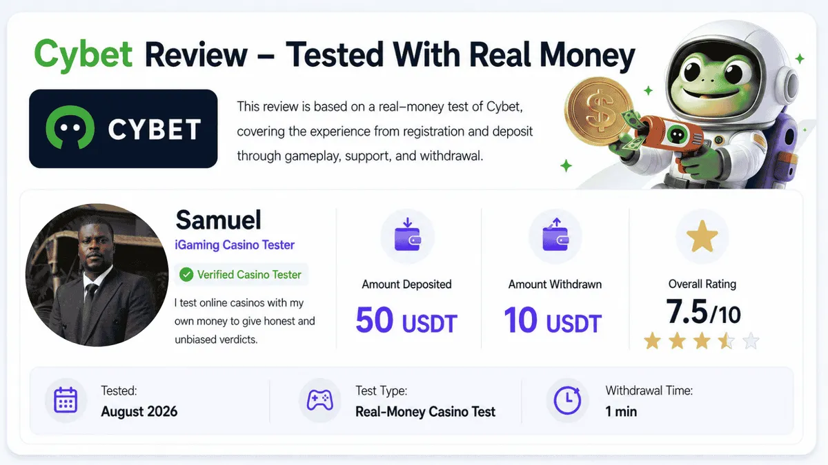 cybet casino test