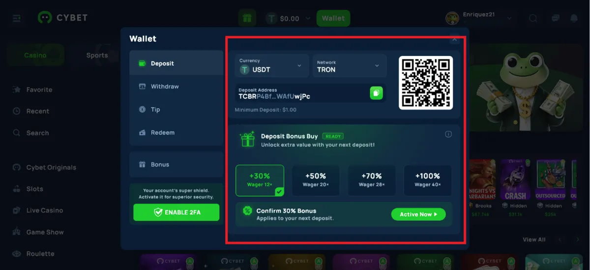 cybet casino wager requirements icon