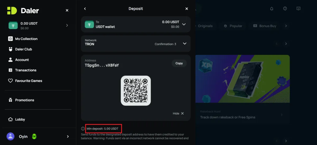 daler casino deposit 1 icon