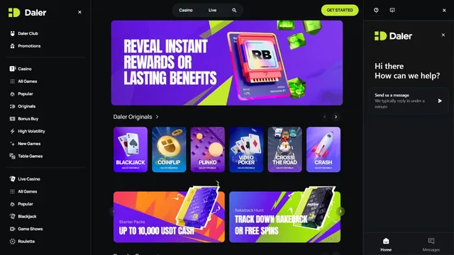 daler casino support